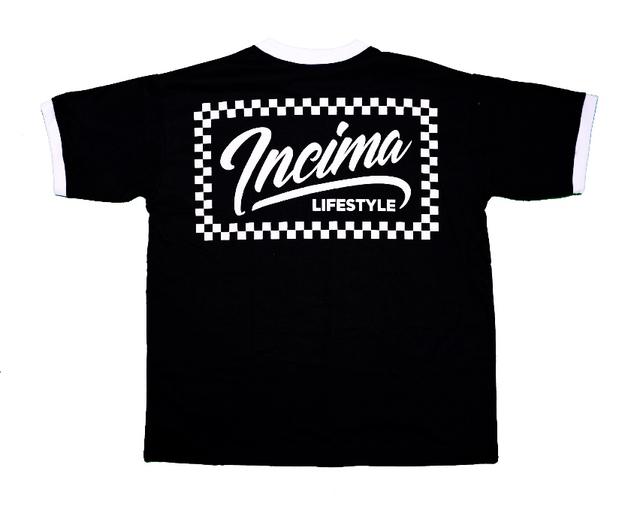 Finishline black tee by INCIMA