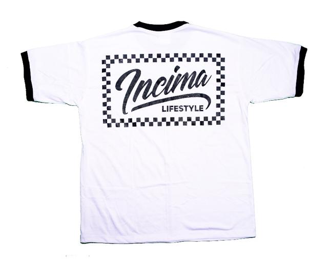 Finishline white tee by INCIMA